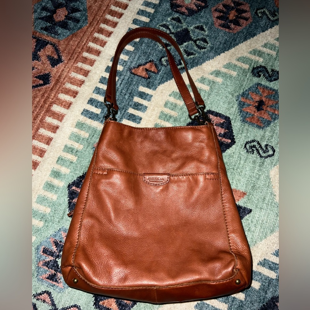 Leather shoulder purse